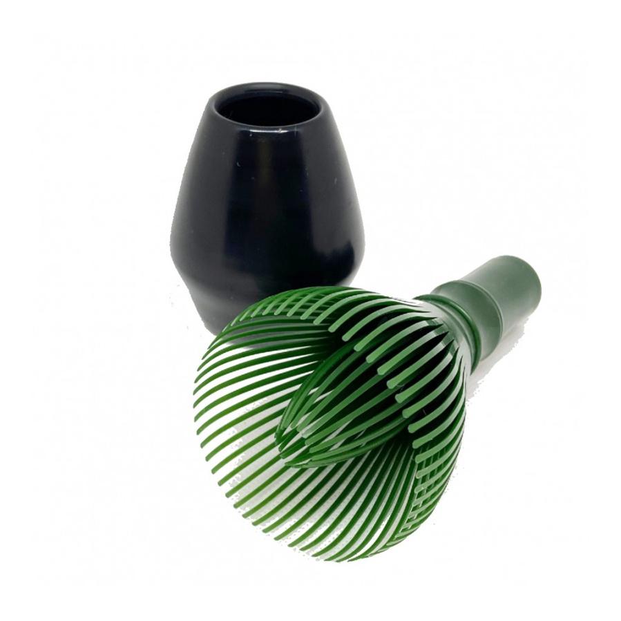 Set Chổi nhựa cao cấp Chasen Resin để pha matcha - Gồm cả đế giữ chổi Naoshi
