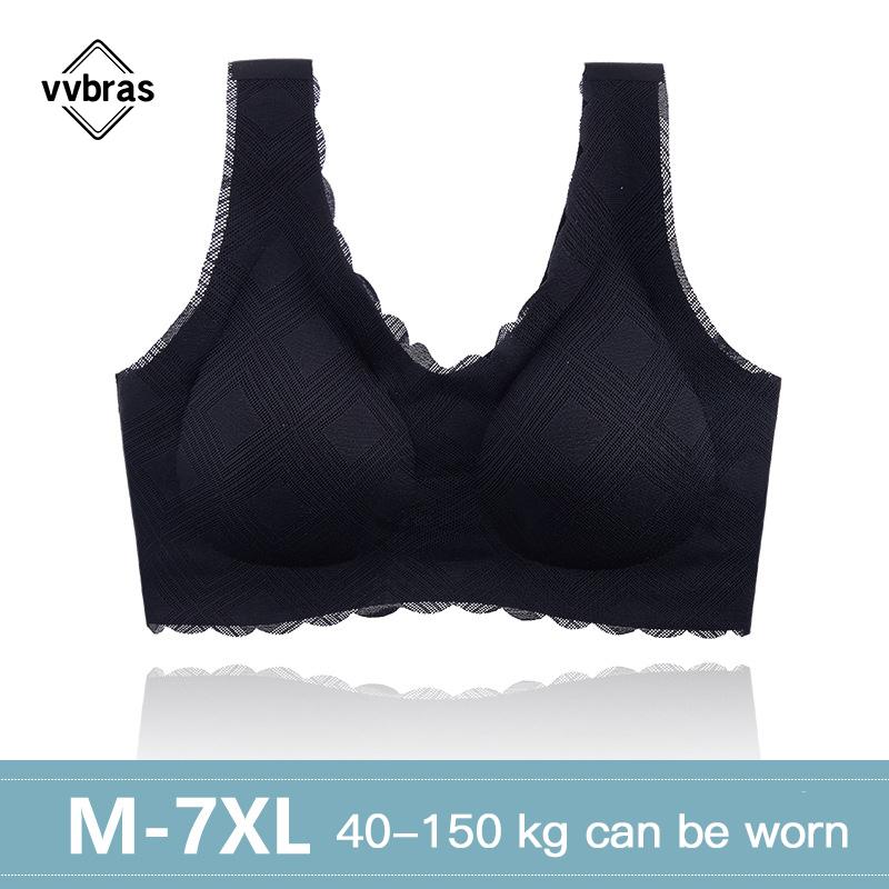 Vvbras Push Up Bra Liền Mạch Đồ Lót Nữ Top Gợi Cảm Áo Lót Không Gọng Mỏng Chưa Đan Dây Bralette Áo Mềm Mại Lót V Sâu