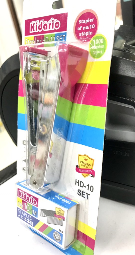 Bấm Kim Kidario Số 10 + Kim Bấm HD-10 SET -Giao Màu Ngẫu Nhiên