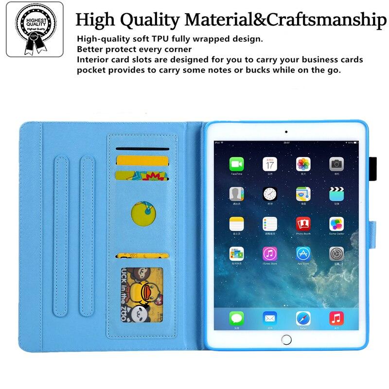 Bao Da Họa Tiết Hoạt Hình Dễ Thương Cho Apple Ipad Pro 9.7 Inch 2016