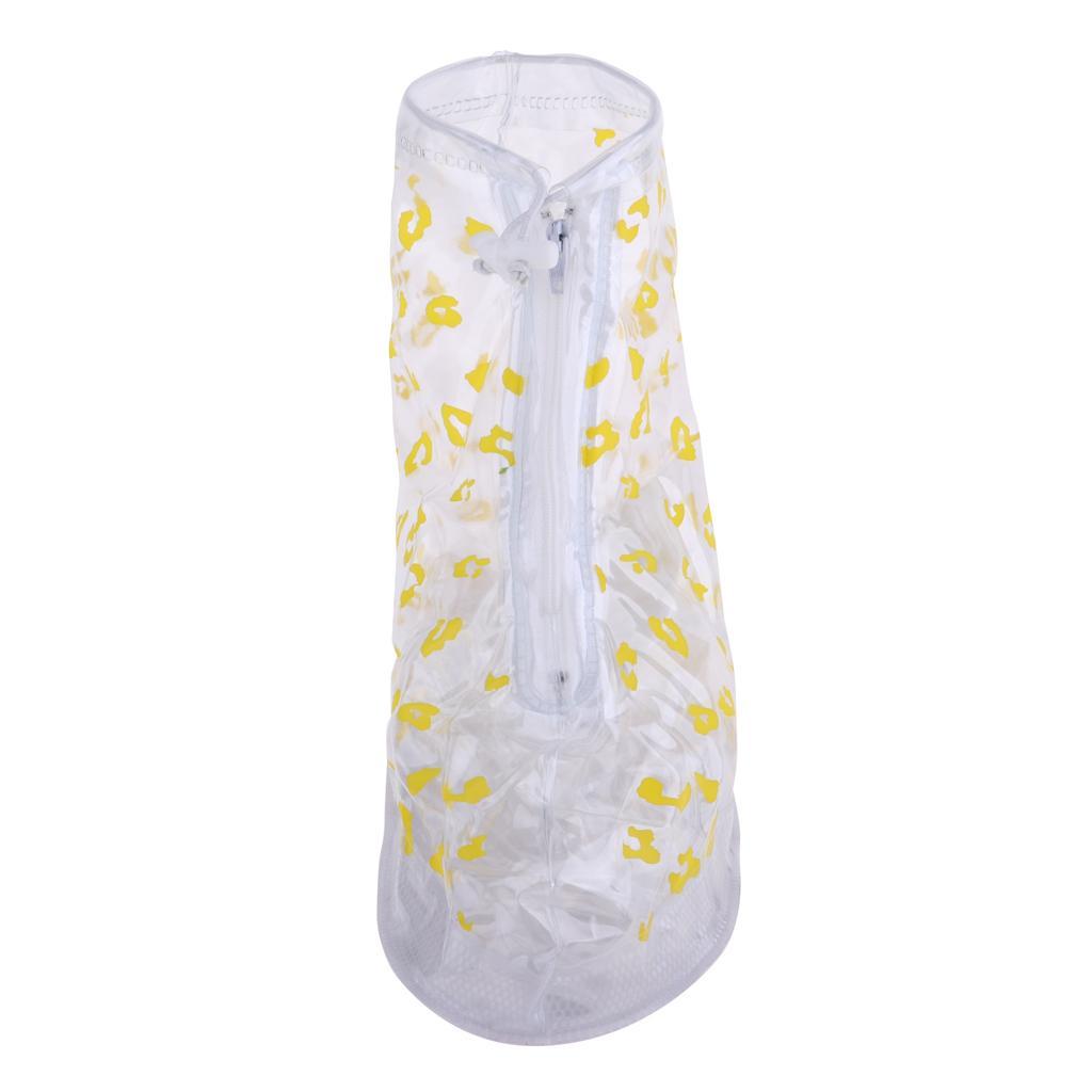 Waterproof Shoe Covers Reusable Overshoes Galoshes Anti-Slip Boots with Zipper Closure