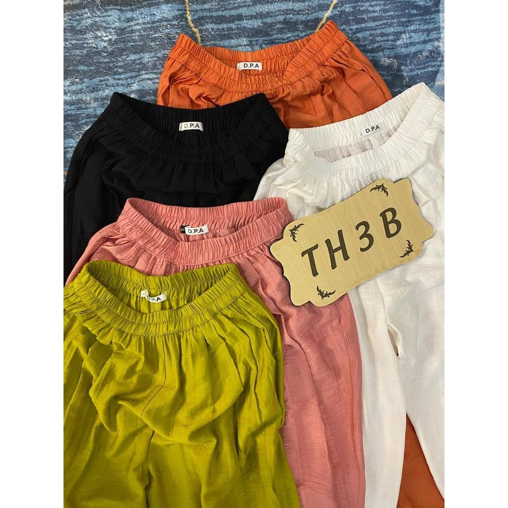 Quần baggy đũi lụa mới freesize, quần đũi dài nữ chất đẹp siêu mát thiết kế đầu gối cực lạ