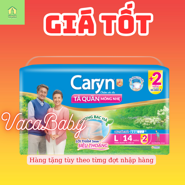 Tã Quần Người Già Caryn Size L14 Miếng L142 Miếng Tùy Từng Đợt Nhập Hàng - L142