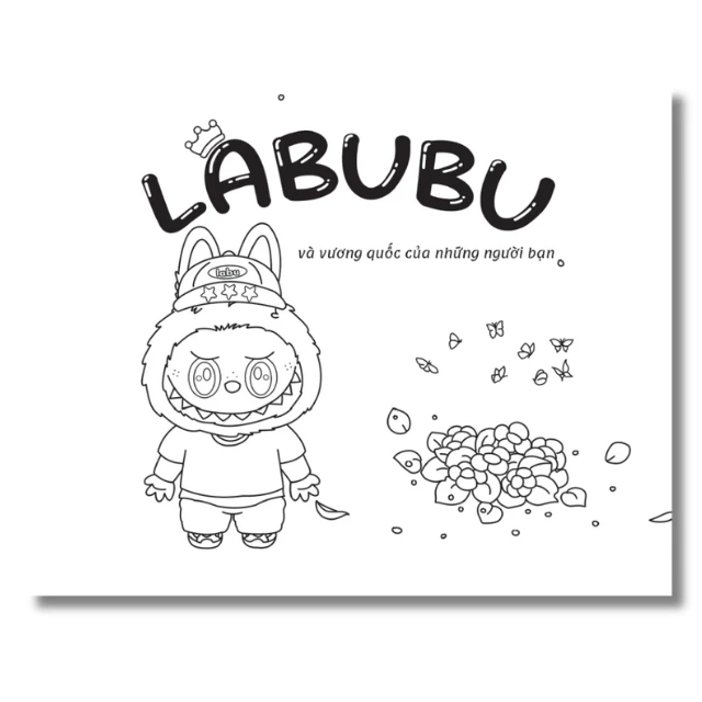 Sách Tô Màu Chữa Lành - Labubu Và Vương Quốc Của Những Người Bạn