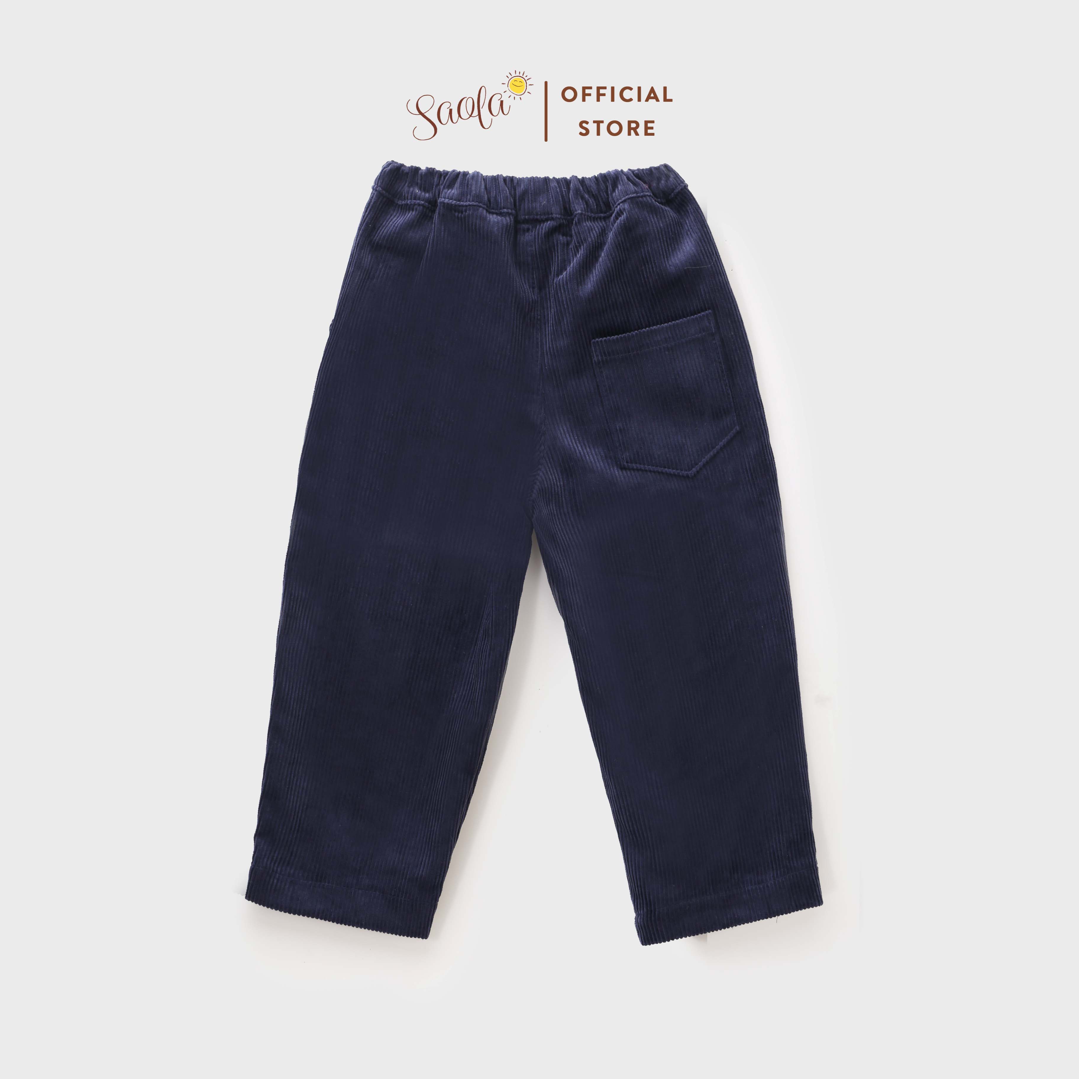 Quần Dài Nhung Tăm Cao Cấp Phong Cách Hàn Quốc Cho Bé - JUDE PANTS - PCD005 - SAOLA KIDS CLOTHING