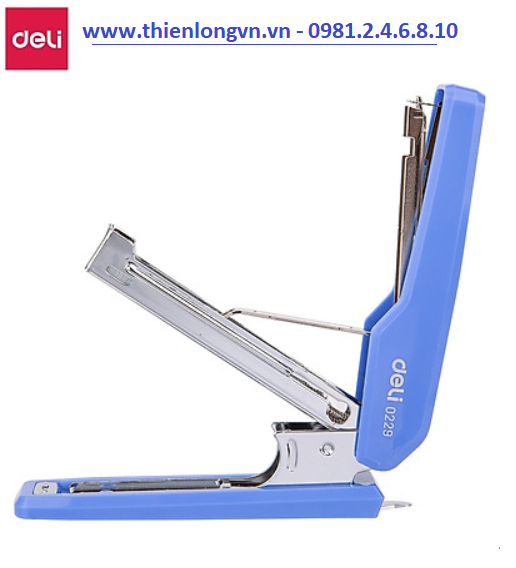 Dập ghim số 10 Deli - 0229 màu xanh