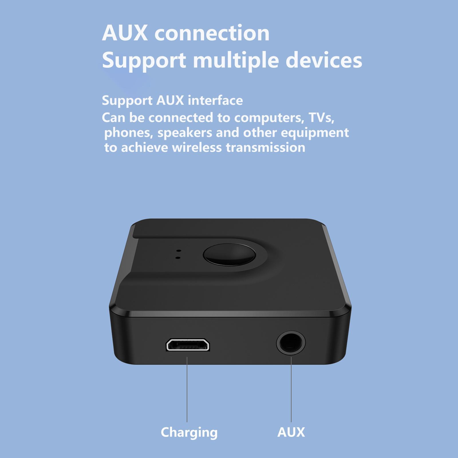 Wireless AUX   Receiver 3.5mm RCA USB  for TV Car