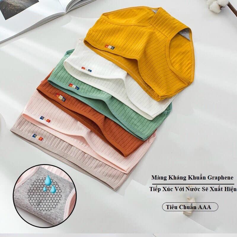 LỐ 10 CHIẾC QUẦN LÓT COTTON TĂM CỜ PHÁP CÁ TÍNH