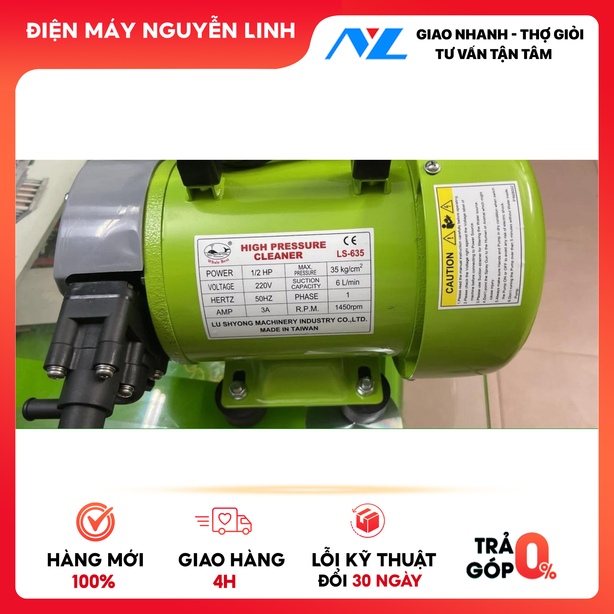 LS-635 - Máy Vệ Sinh Máy Lạnh LuShyong LS-635