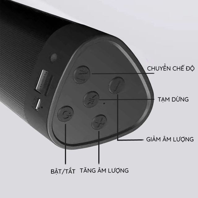 Loa Thanh Soundbar Bluetooth Công Suất Lớn A15 Âm Thanh Siêu Trầm Để Bàn Dùng Cho Máy Vi Tính PC, Laptop, Tivi + Tặng tai nghe chụp tai CT770