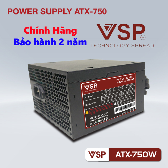 Nguồn máy tính VSP 750w hàng chính hãng