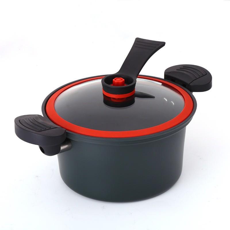 Nồi Áp Suất Đa Năng TOTIPOTENT POT Dung Tích 3.5L Sử Dụng Cho Mọi Loại Bếp, Có Vung Kính, Tay Cầm Cách Nhiệt