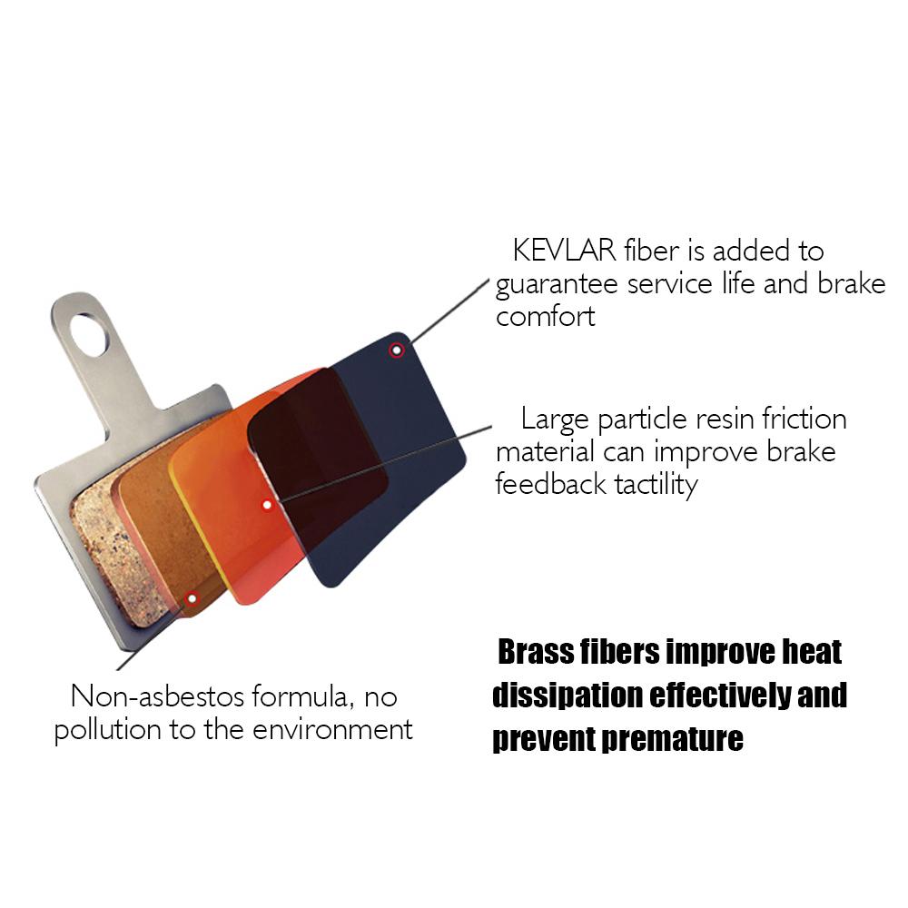 4 cặp Tấm nhựa phanh đĩa cho xe đạp