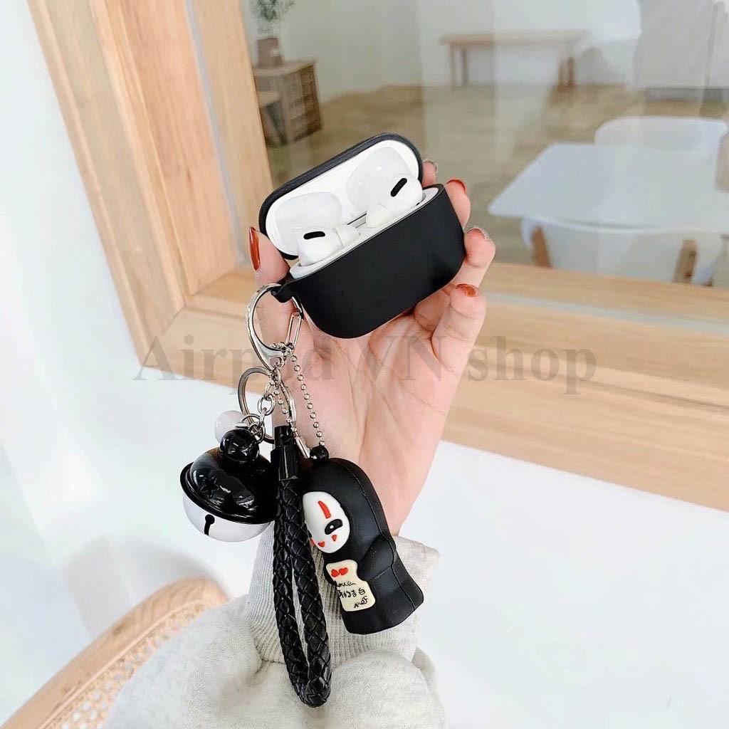 Bao Case Ốp dành cho airpod pro vô diện kèm móc chuông silicon 3D cao cấp