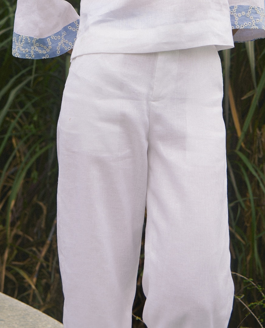 Quần Linen Thêu Thảo PAN233 thời trang thiết kế Hity
