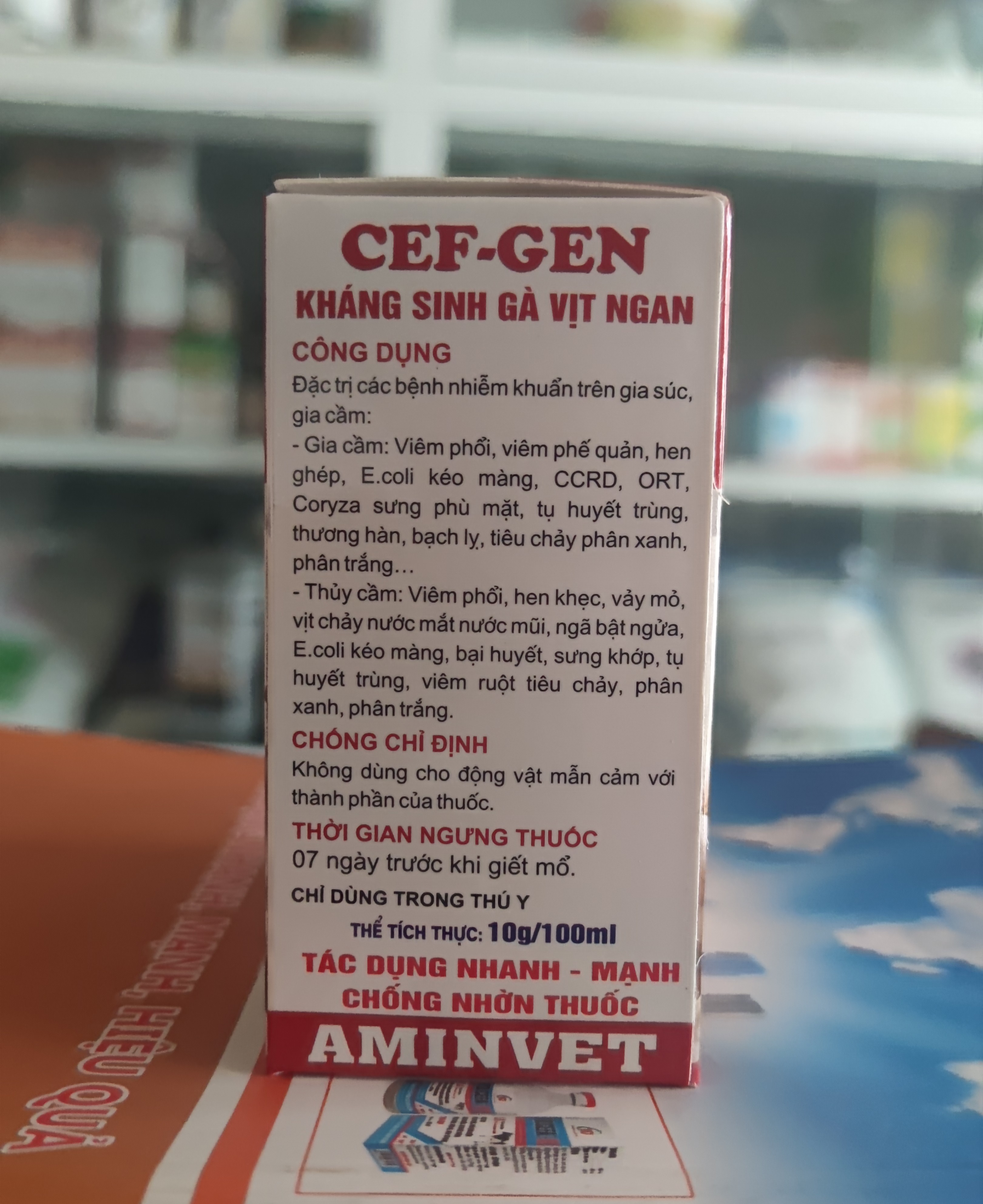 Bộ vịt, ngan CefGen 100ml