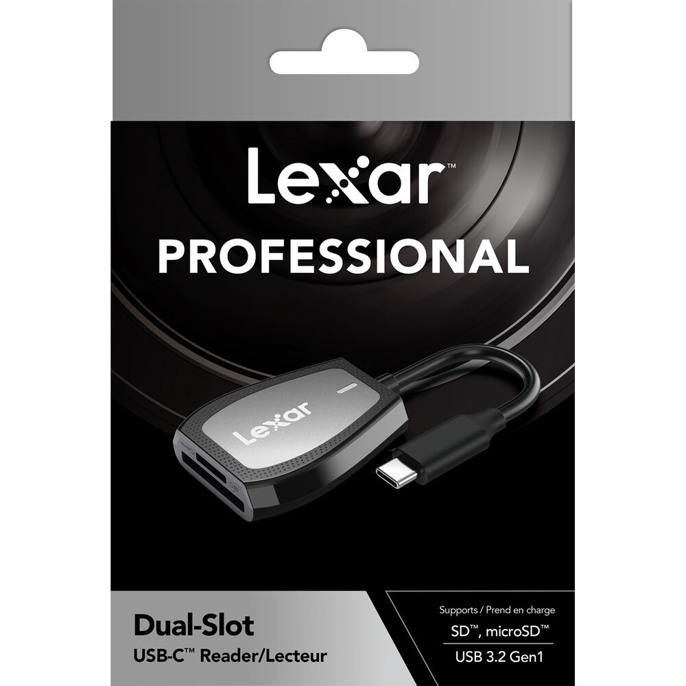 Đầu đọc thẻ Lexar Professional khe cắm kép USB Type-C - Hàng chính hãng