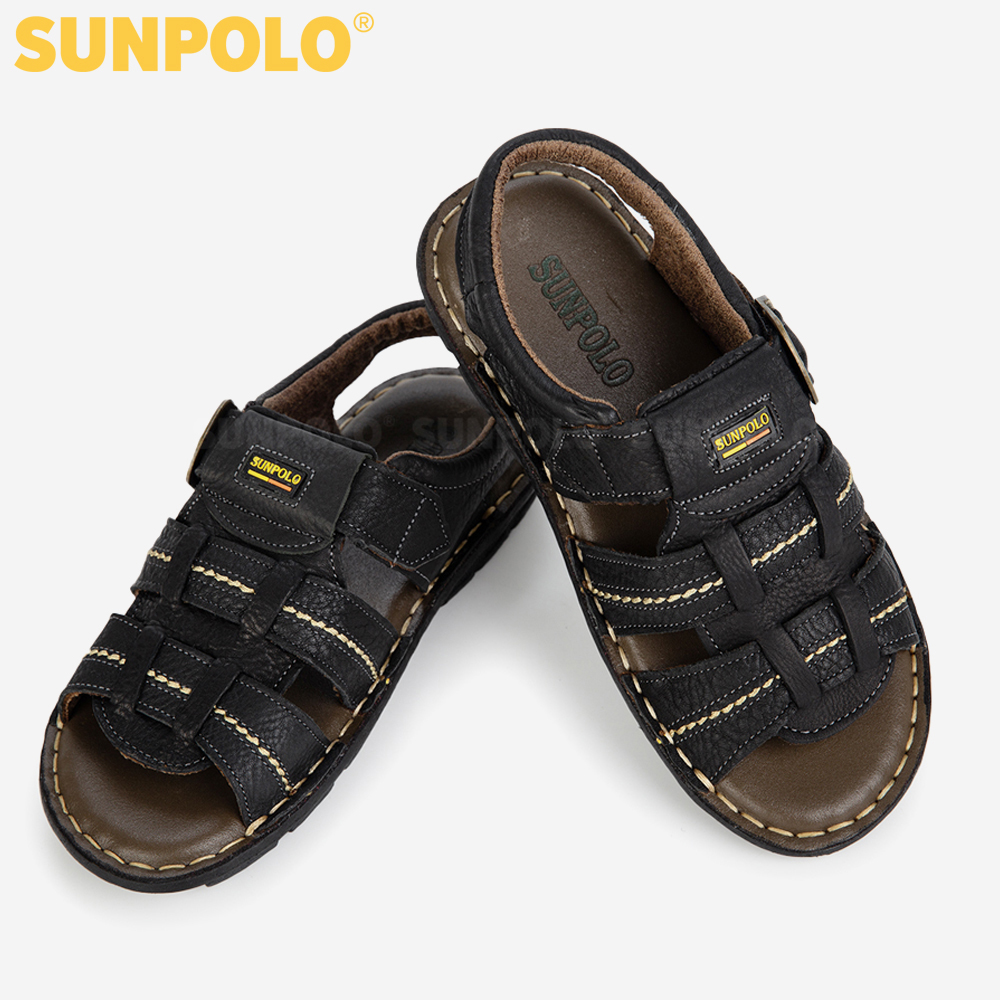 Sandal Nam Da Bò SUNPOLO SDA002 Trẻ trung, năng động