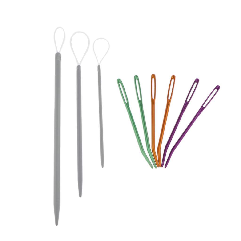 2Set Hand Sewing Knitting Darning Threading Supply & Threader