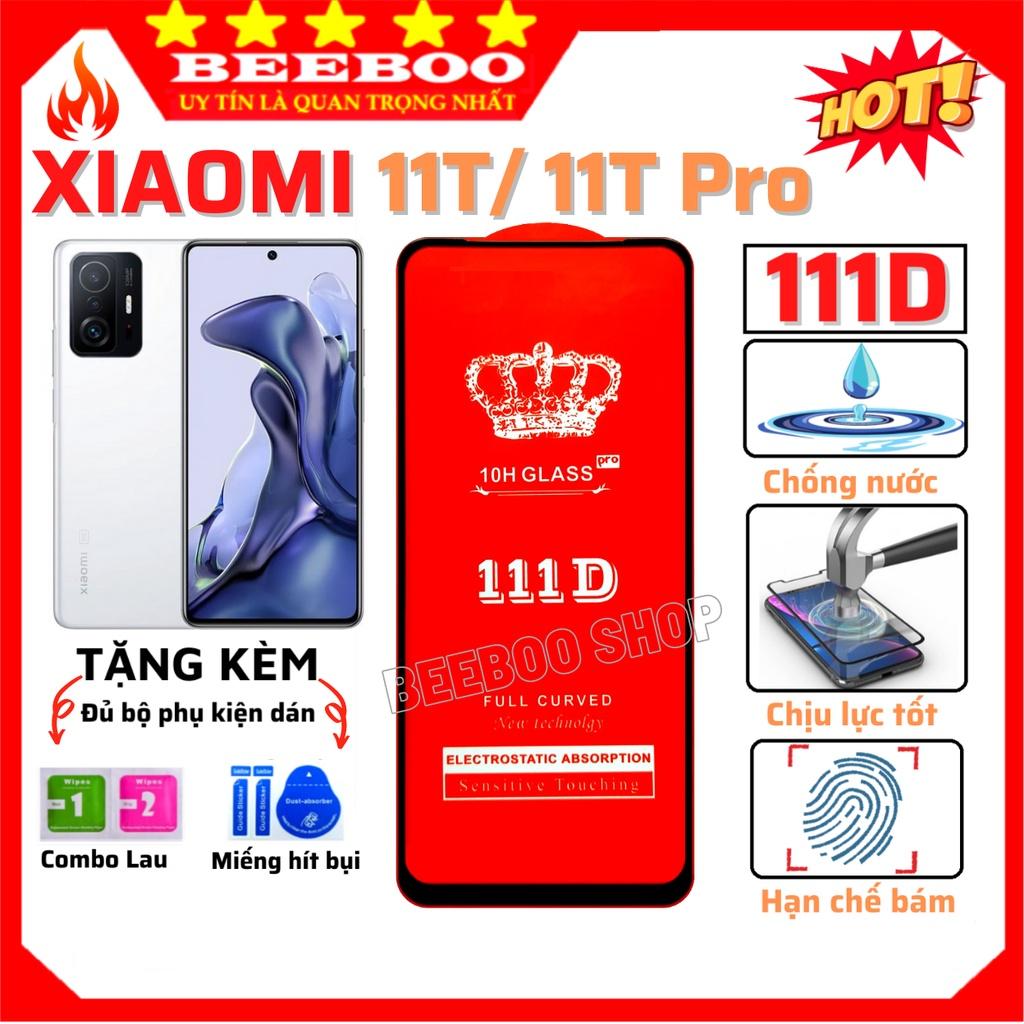 Kính Cường Lực Dành Cho Điện Thoại Xiaomi 11T/ 11T Pro - Full màn hình và trong suốt - Độ cứng 10H