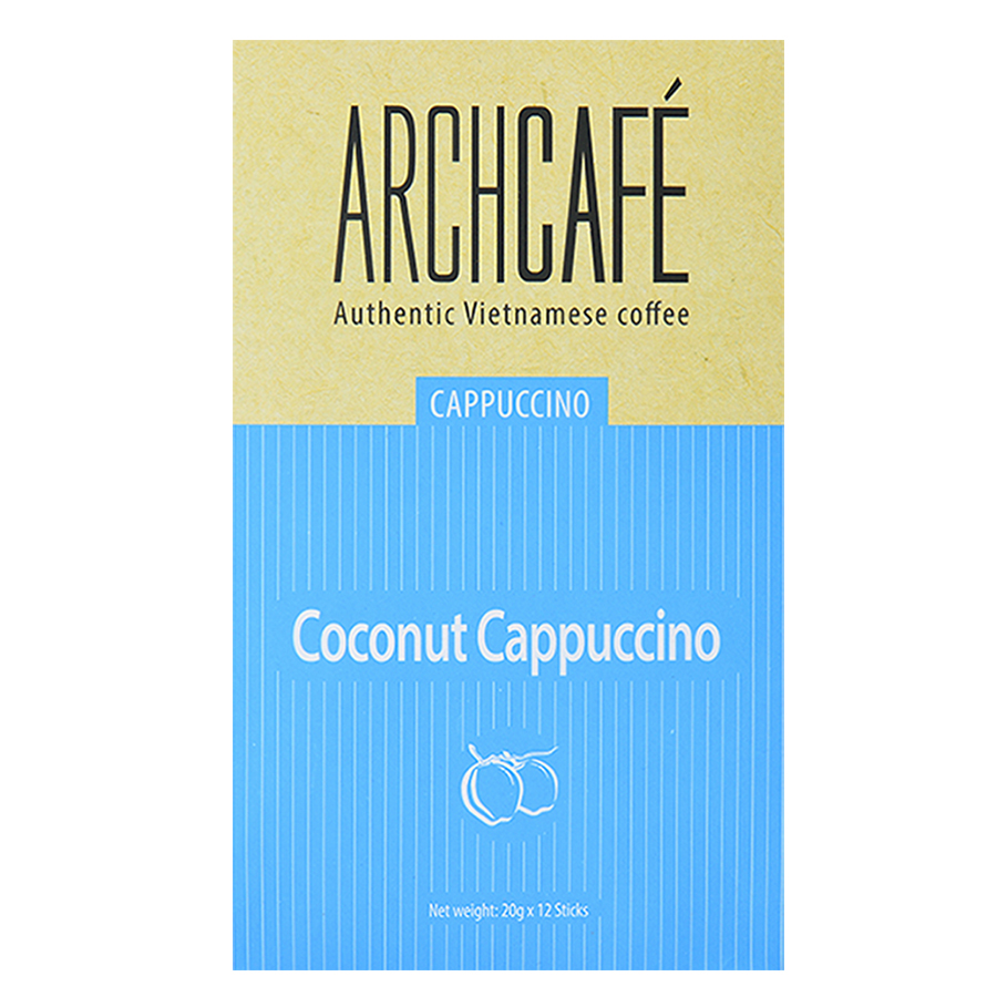 Cà phê Archcafé Capuccino dừa 12 gói