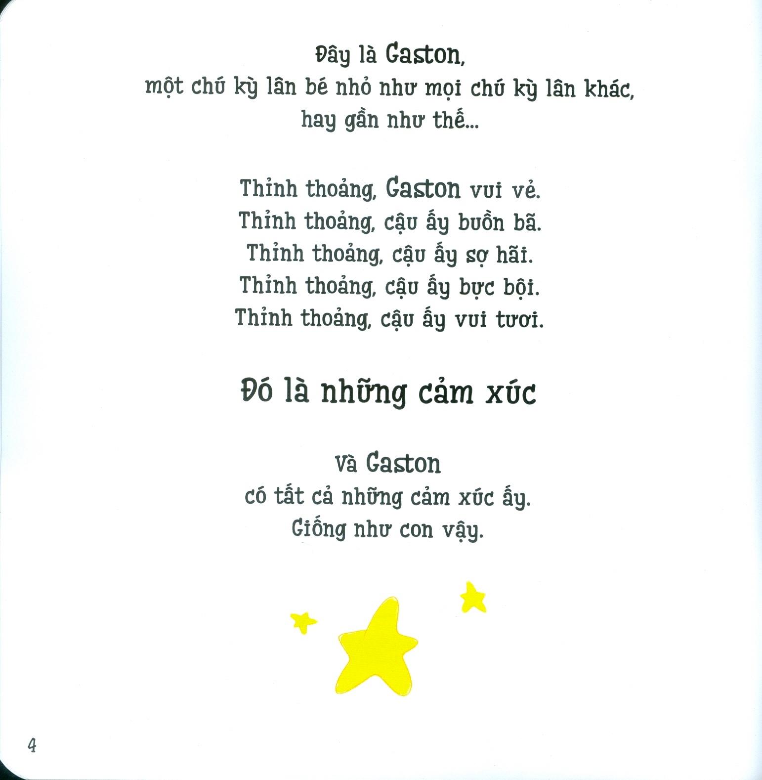 Ehon Thông Minh Cảm Xúc - Những Cảm Xúc Của Gaston - Con Rất Phấn Khích (Từ 3 - 8 Tuổi)