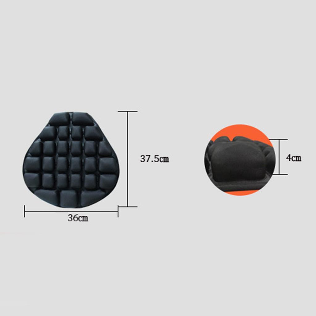 Non-slip Inflatable Air Motorcycle Seat Cushion with Fixing Straps for HONDA