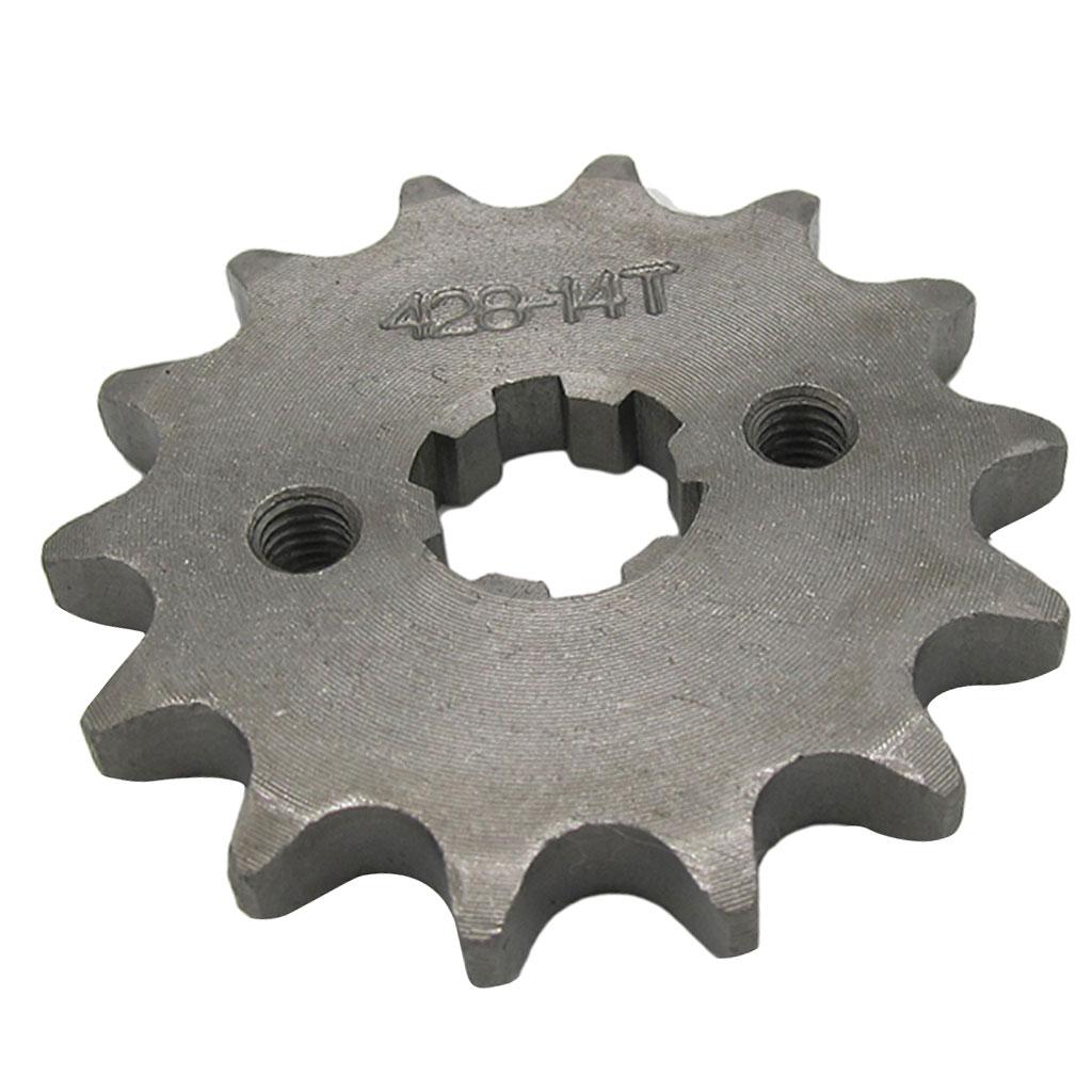 14T 428 Chain/Pitch Front Sprocket Cog Pit/Trail/Dirt bike ATV Quad 17mm