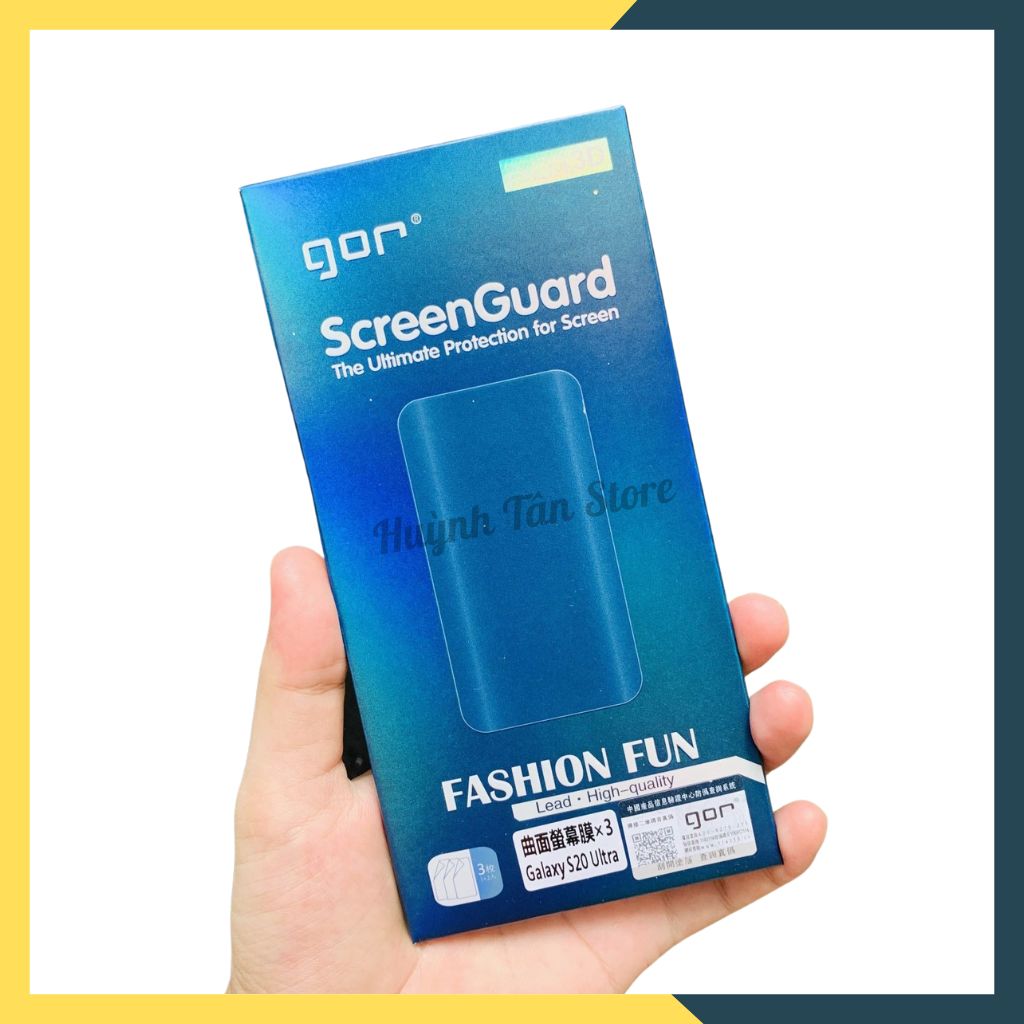 Dán dẻo GOR full màn hình 3D dành cho samsung galaxy s20 ultra trong suốt, bảo vệ màn hình - hàng nhập khẩu