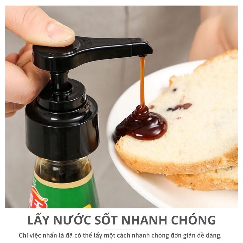 Đầu vòi nhấn lấy nước sốt, tương ớt, dầu hào, tương cà KooBee