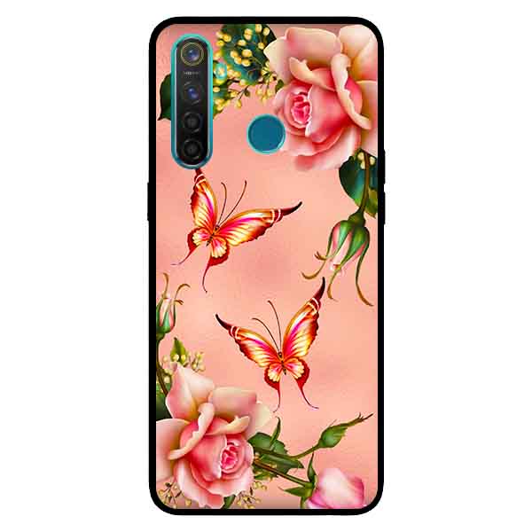 Ốp Lưng in cho Realme 5 Mẫu Hoa Hồng  - Hàng Chính Hãng