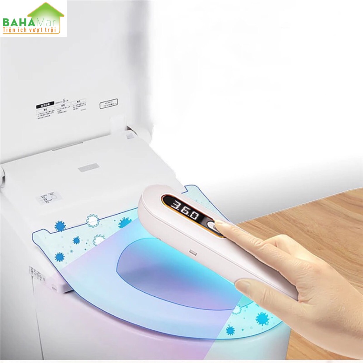 HỘP THANH LỌC KHỬ KHUẨN ĐỒ DÙNG, ĐỒ CHƠI, ĐỒ LÓT BẰNG ĐÈN OZONE VÀ TIA UV "BAHAMAR" có hai chức năng tinh lọc tia cực tím và ozone, thanh lọc khả năng mạnh hơn, cho bạn bảo vệ kép.