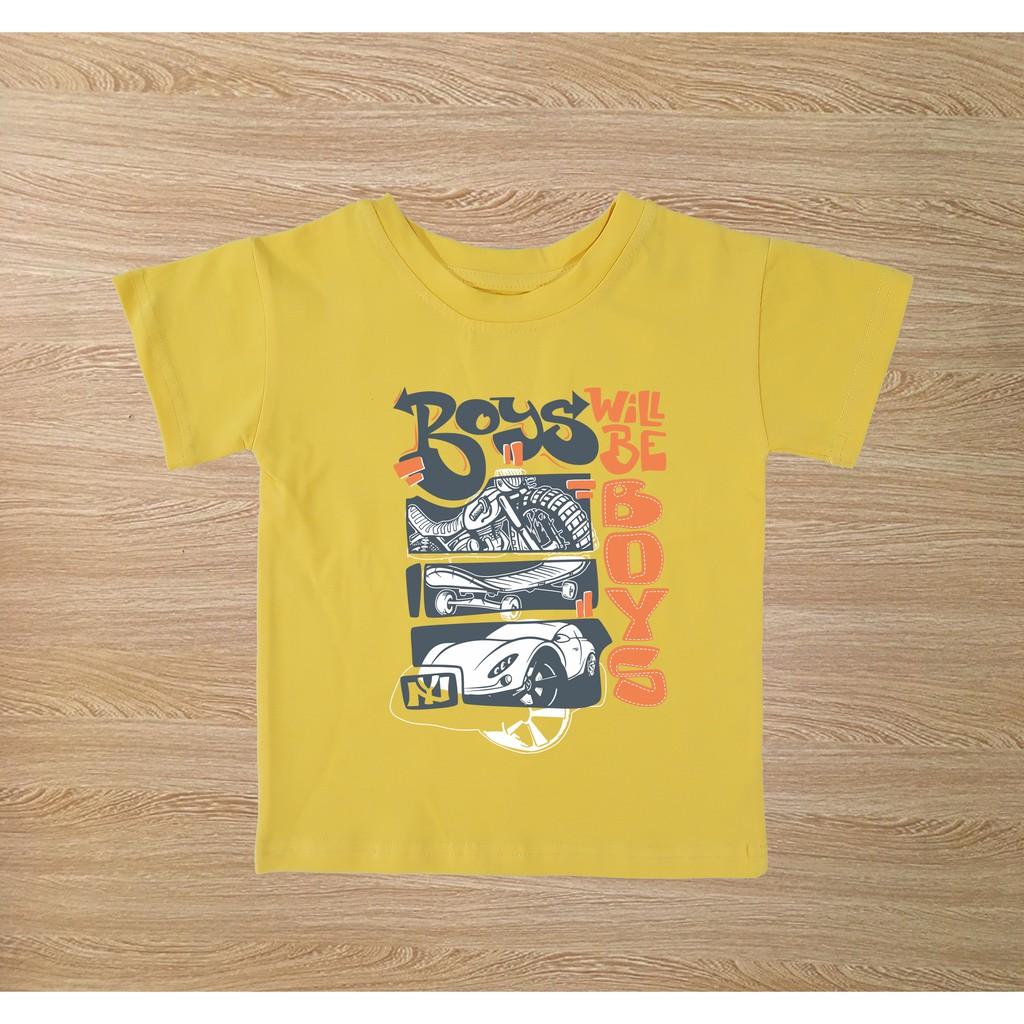 Áo thun trẻ em nam cotton 100% các màu : Mã 036