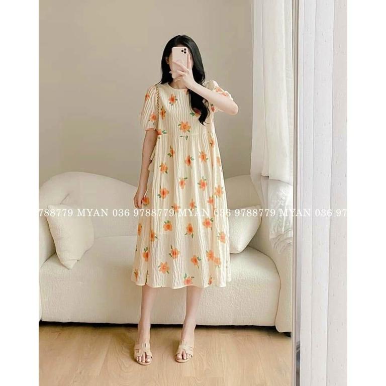 Váy bầu thiết kế thời trang M51đầm bâu suông mùa hè - bauxinh