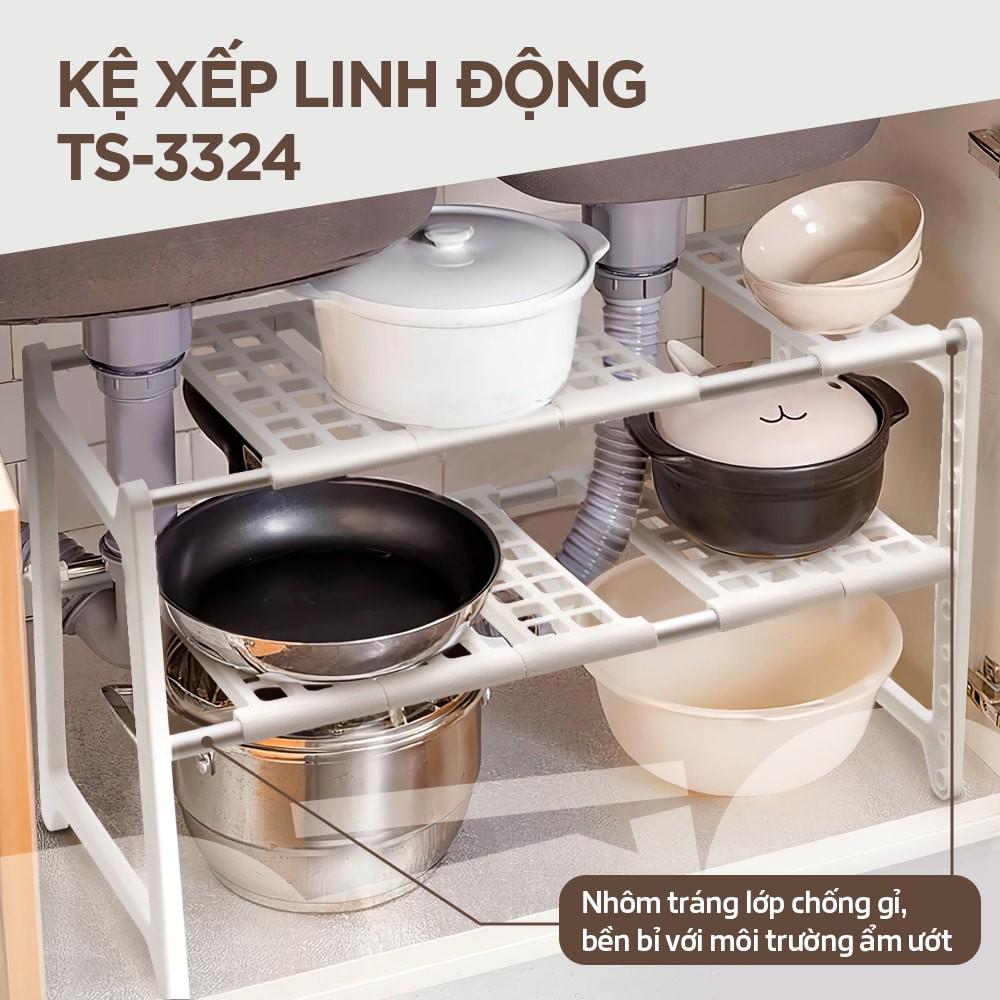 Kệ bếp, kệ chia ngăn tủ bếp, bồn rửa chén đa năng TS-3324