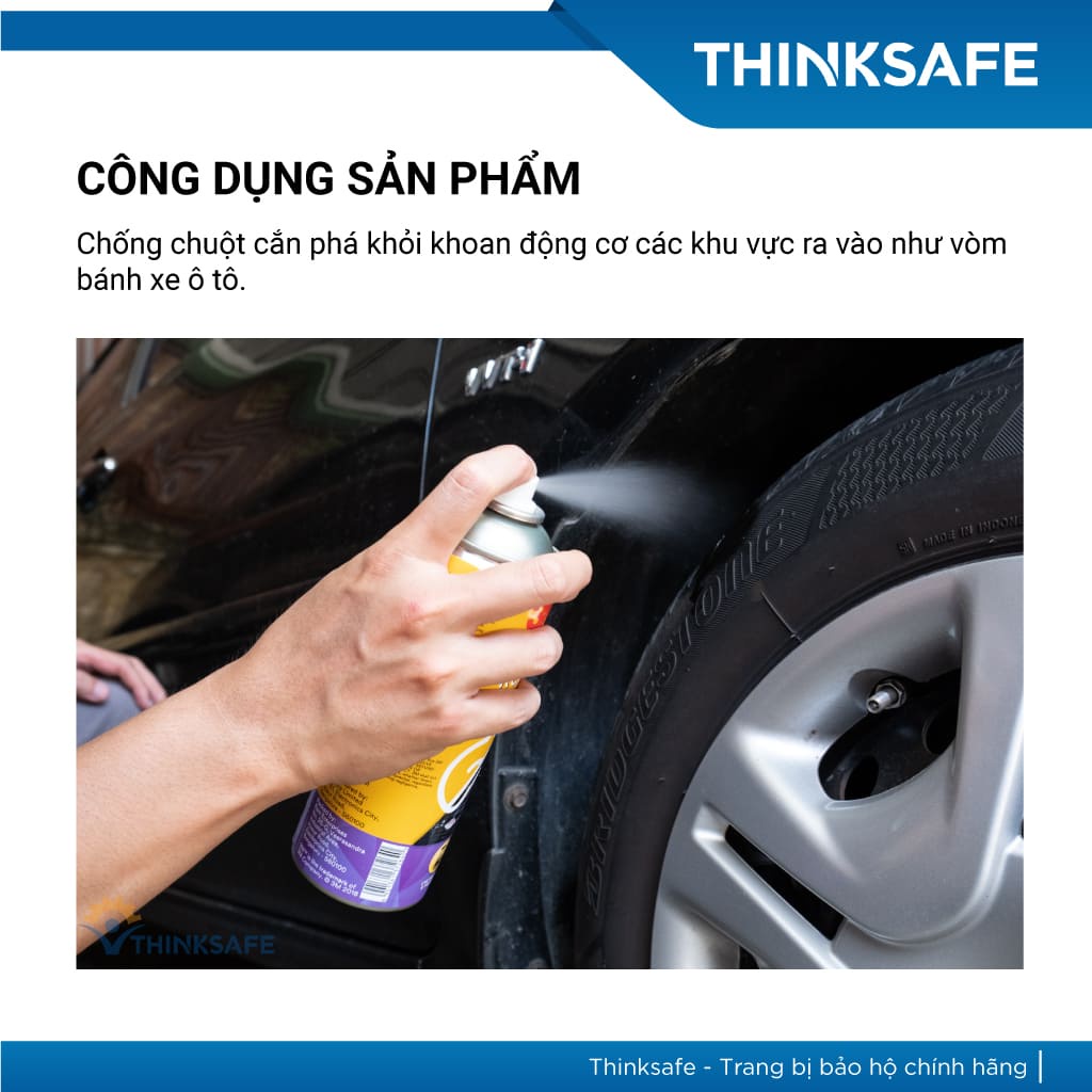 Chai xịt chống chuột 3M Rodent Repellant Coating - Bình xịt đuổi chuột khỏi động cơ xe 250g
