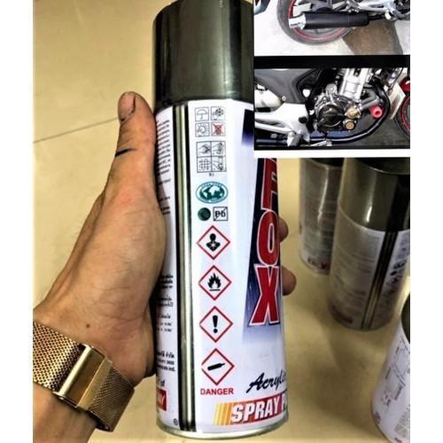 Sơn chịu nhiệt xịt pô xe máy ô tô chuyên dụng 400ml hàng thái lan chất lượng cao