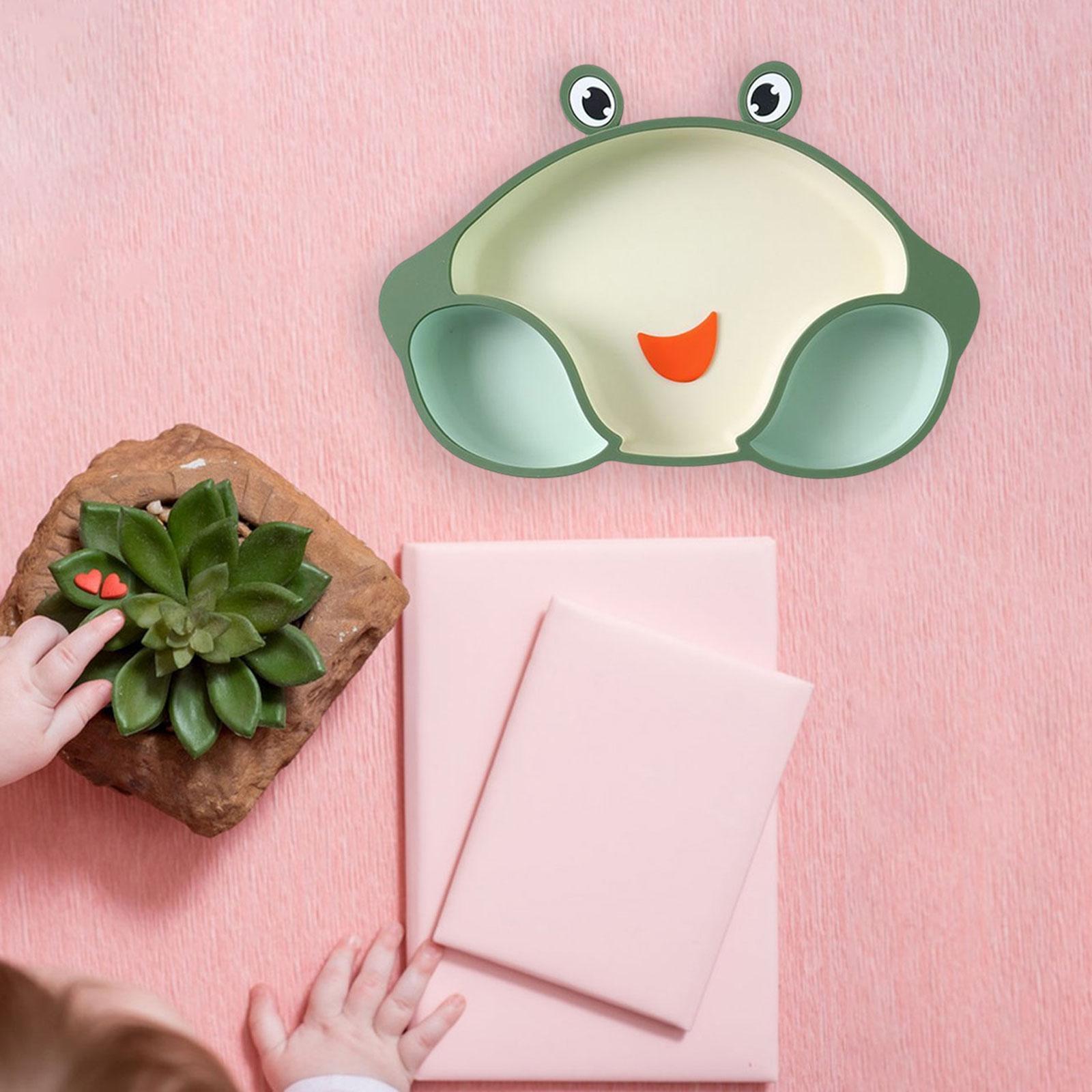 Silicone Suction Divided Plate Placemat Training Feeding Tableware for Child