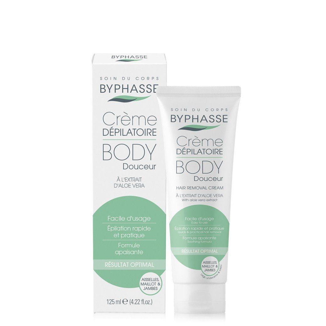 Kem tẩy lông lô hội Byphasse 125ml- màu xanh