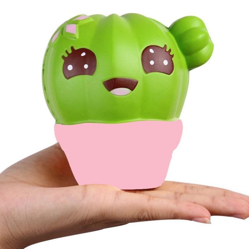Squishy Lớn JUMBO Hình CHẬU CÂY XƯƠNG RỒNG Đồ Chơi Xốp Giảm Stress Hình mềm mịn dễ Thương đàn hồi Cho Bé