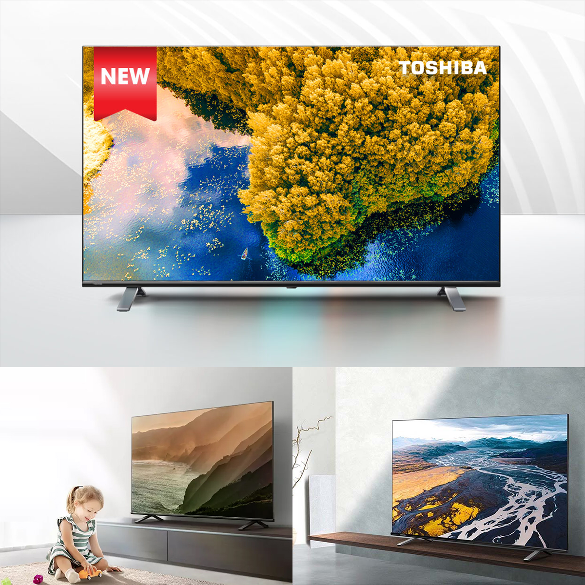 Google Tivi TOSHIBA 55 inch 55C350LP, Smart TV Màn Hình LED 4K UHD - Loa 24W - Hàng Chính Hãng