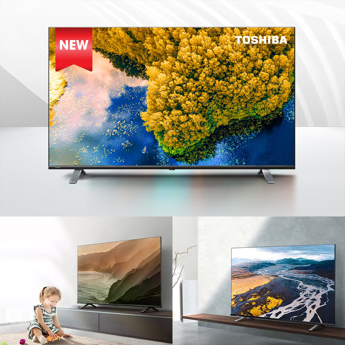 Google Tivi TOSHIBA 43 inch 43C350LP, Smart TV Màn Hình LED 4K UHD - Loa 24W - Hàng Chính Hãng