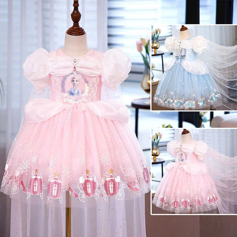 Đầm công chúa Elsa Frozen cho bé gái dự tiệc giáng sinh năm mới hàng nhập Quảng châu cao cấp