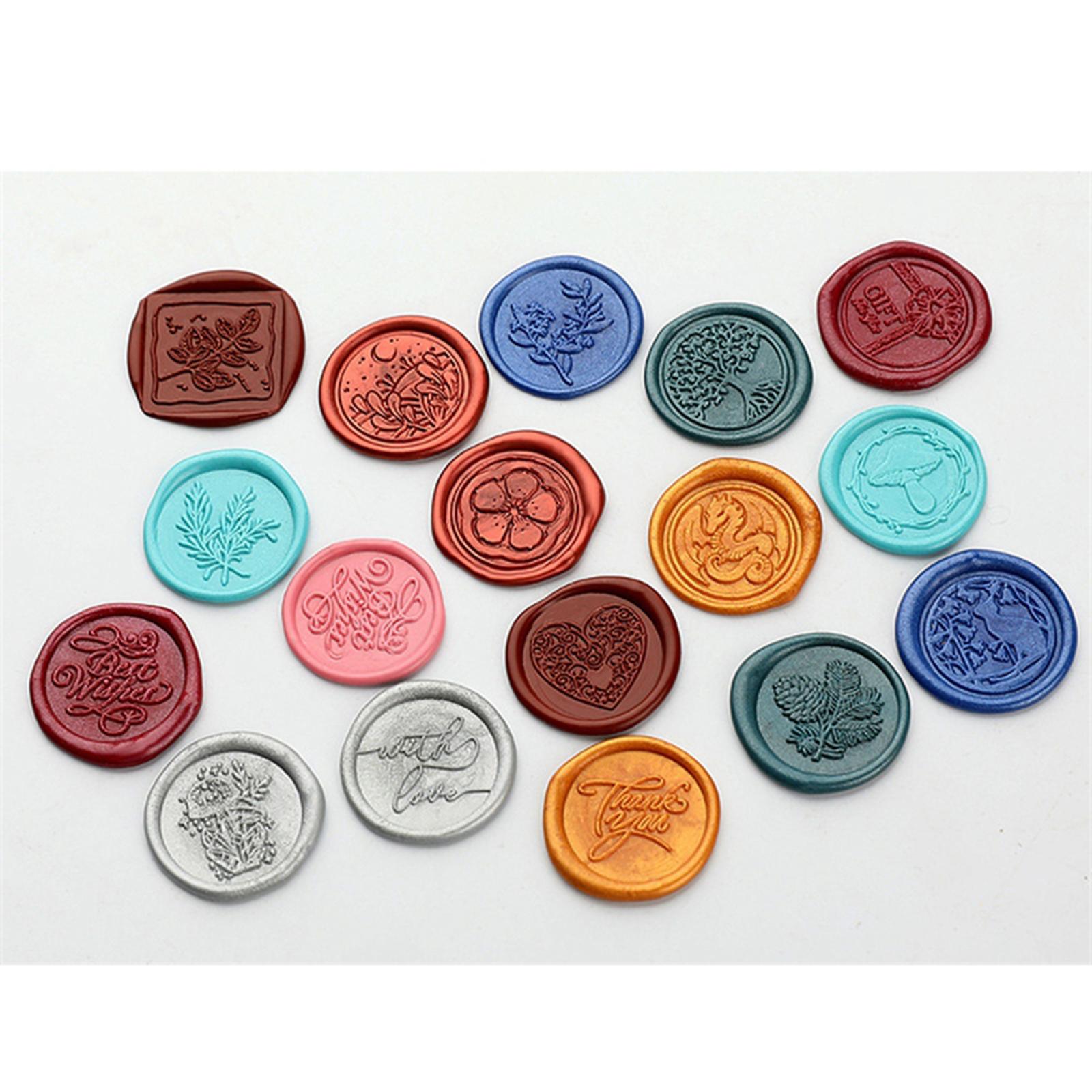 Wax Seal Stamp Kit Wax Beads Sealing Stamp for Envelopes Thank Yoy