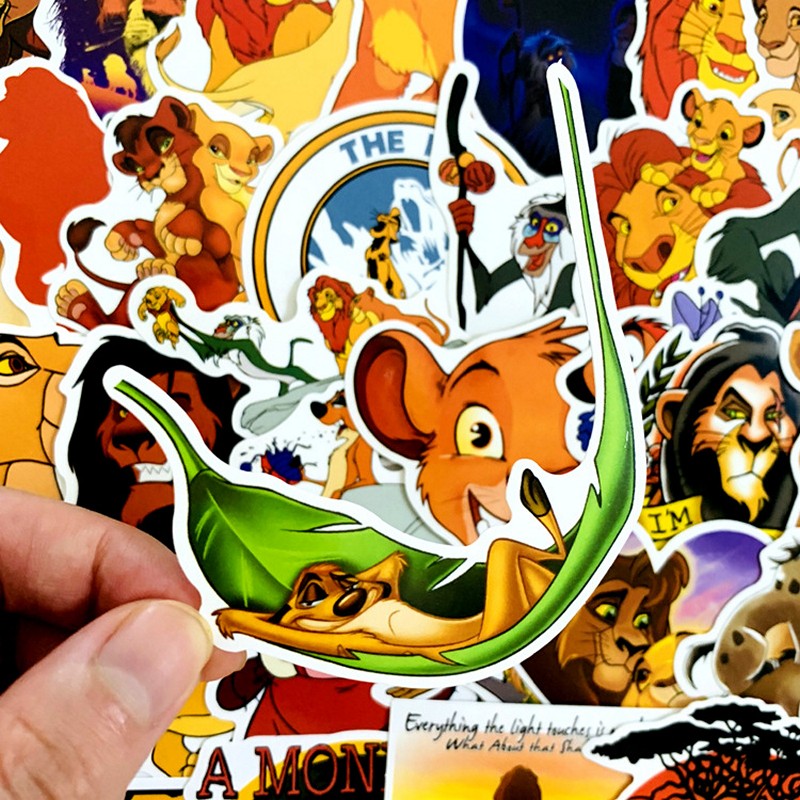 Sticker 50 miếng hình dán Lion King