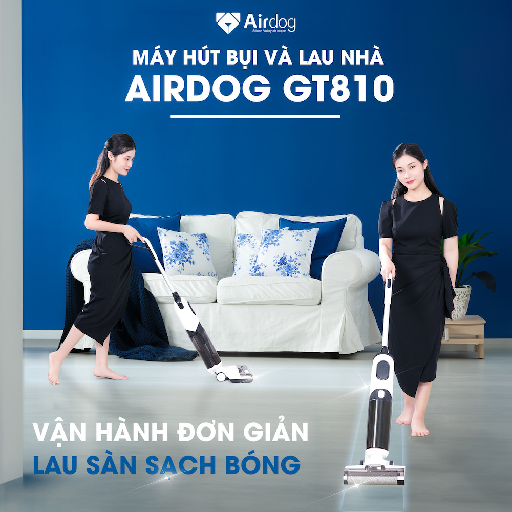 Máy hút bụi lau sàn Airdog GT810 - Bảo hành chính hãng 12 tháng