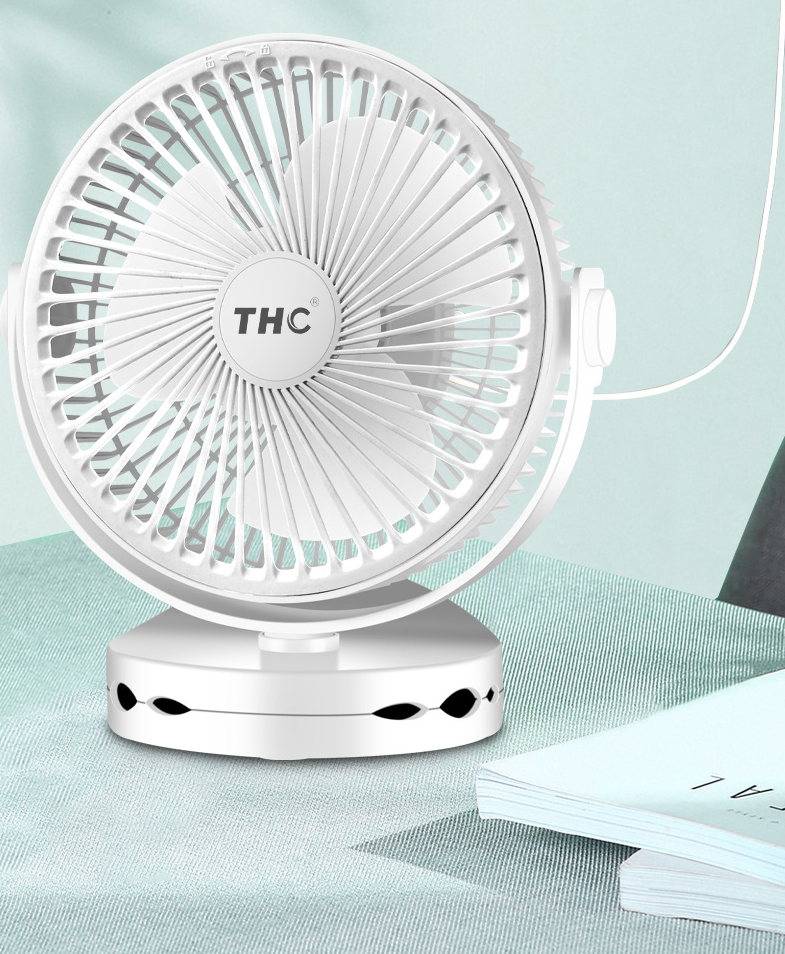 Quạt chân đế kẹp pin sạc 4000mAh Sử dụng được Tinh Dầu A1-Minimalist Fan New Tech