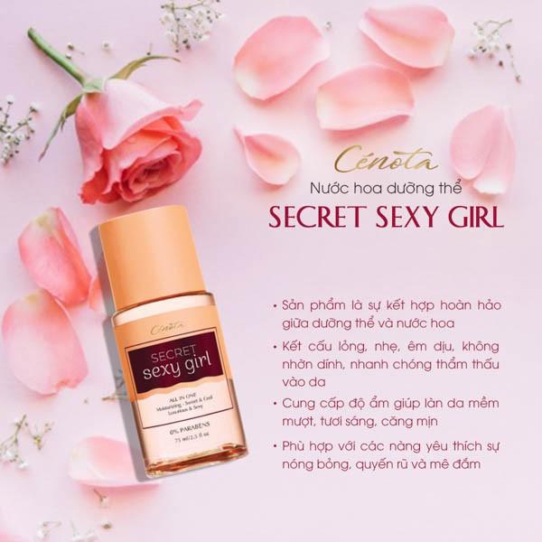 Nước hoa dưỡng thể Cenota Secret Sexy 75ml