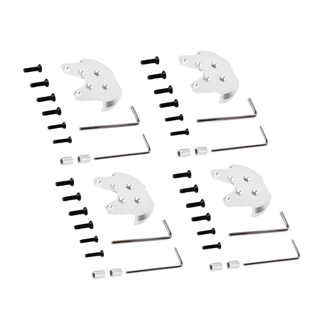 4 Packs Motor Seat Crack Protection RC Airplane Parts Aluminum Alloy,