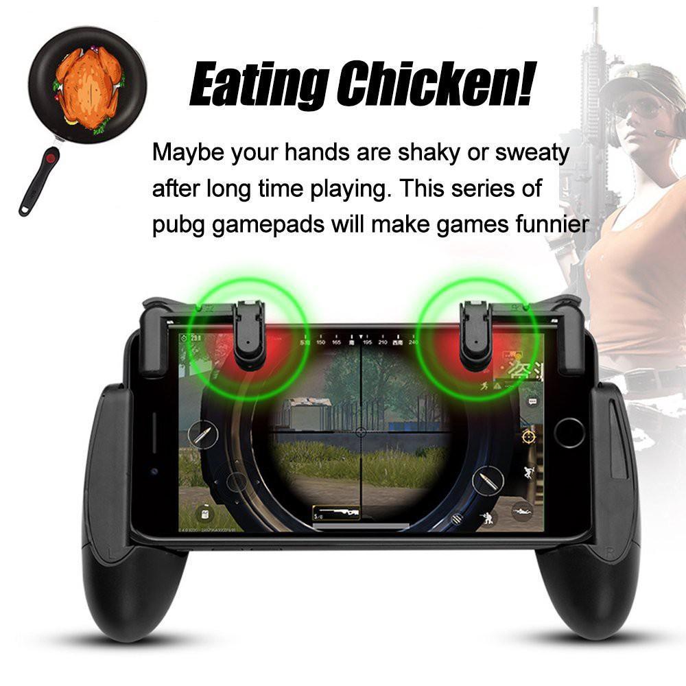 Bộ tay cầm và nút điều khiển gắn rời hỗ trợ chơi game bắn súng trên điện thoại